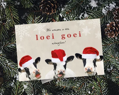 Zakelijke kerstkaarten per thema