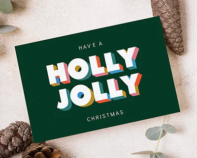Minimalistische kerstkaarten